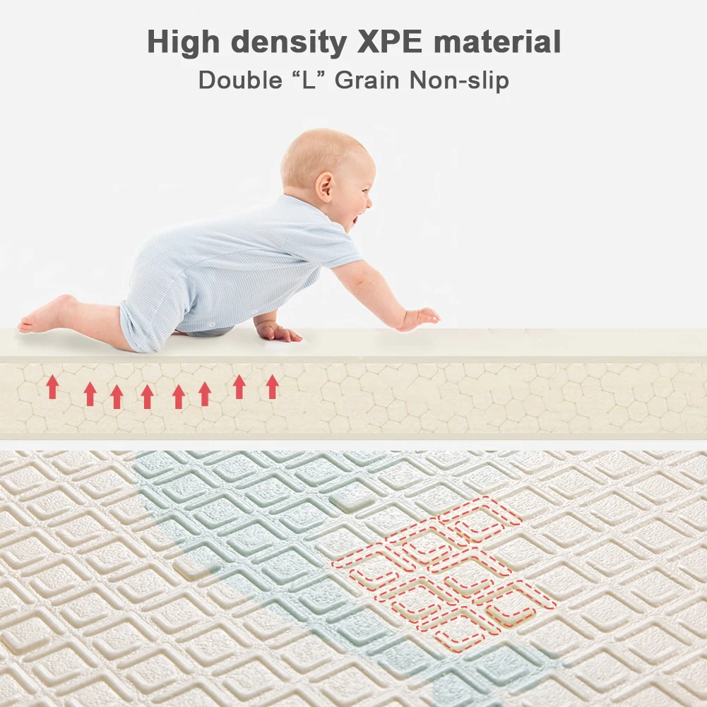 Двусторонний складной пазл детский коврик игровой Коврик развивающий коврик Детская комната ползающий коврик складной коврик Детский ковер игрушки
