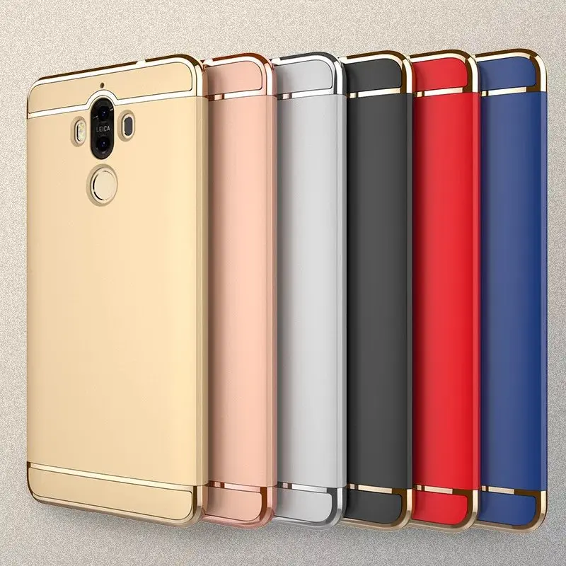 50 шт 3 в 1 Гальванизированный Жесткий ПК чехол для Xiaomi Mi 9 8 SE 6 Plus 6X Note Max Mix 2S POCO F1