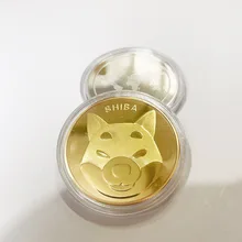 

The SHIBA Gold and Silver SHIB Commemorative Coin US Coins Iron Plating Tokened Craft Gift , Big Head Gold Coin