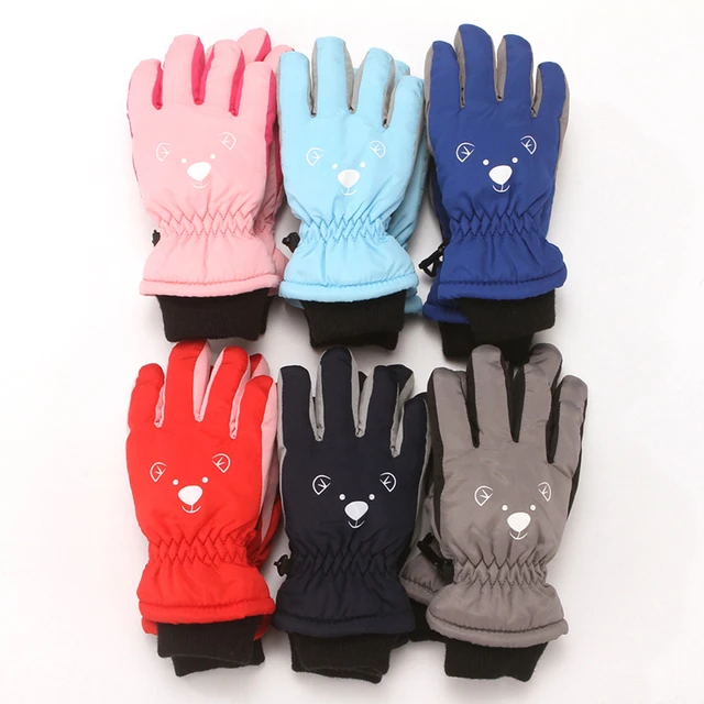 Guantes impermeables para bebé, manoplas para esquiar y nieve, para  exterior, negro, azul, rosa, niño y niña, a prueba de viento, cálidos para  niños, Guantes de Snowboard - AliExpress