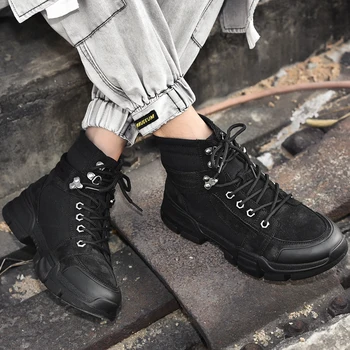 

2020 shoes outdoor spring mens leather sapato man masculino comfortable casuales Casual informales zapatillas flat shoe sports