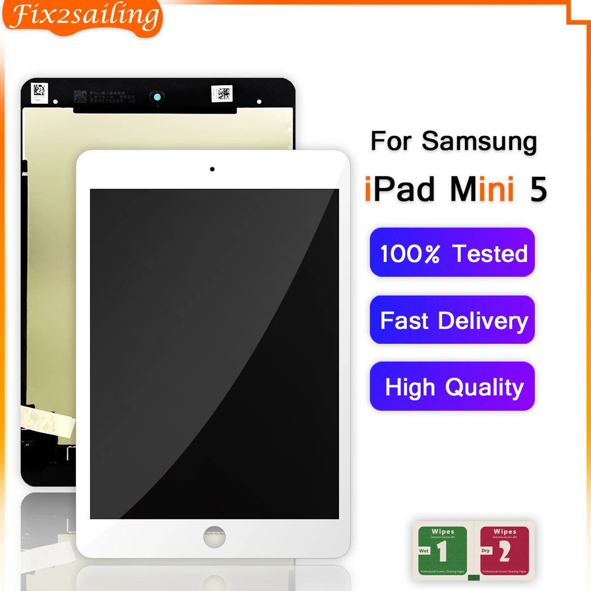 ЖК-дисплей для Apple iPad Mini 5 A2124 A2126 A2133 дигитайзер сенсорная панель сменный mini |
