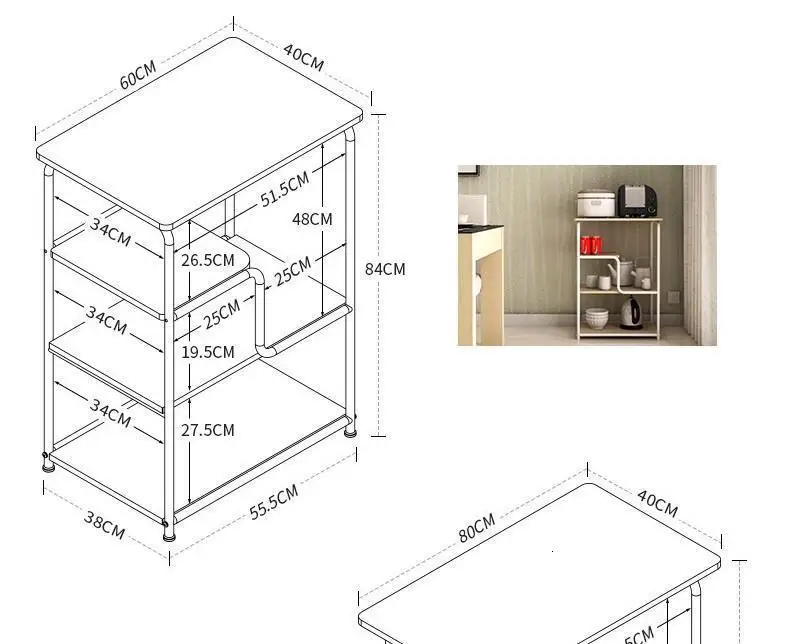 Etagere дальность кухни леса Cosas De Cocina Органайзер полки тележки с колесами кухонные полки для хранения