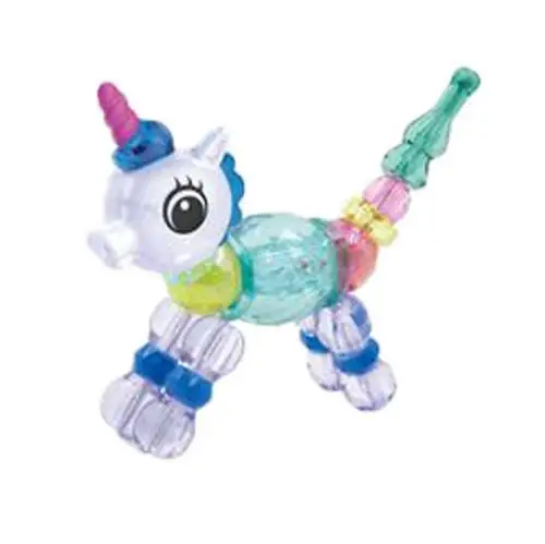 

Handmade Colorful Bracelet Cartoon Animal Children's Elastic DIY Bracelets Girl Gift Trendy Unicorn Beads For Kids Gifts