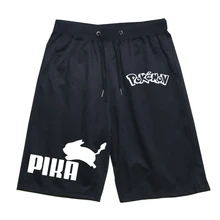 Покемон для мужчин и женщин бег трусцой короткие брюки Новая мода Пикачу Gengar Повседневные Дышащие Брюки брюки высокого качества