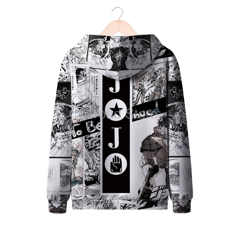 Cosroad JoJo невероятное приключение Косплэй толстовки Higashikata Josuke Леоне abbacchio с капюшоном куртка на молнии пальто комикс для взрослых со свитером