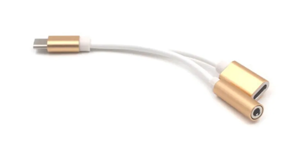50 шт. Тип-c до 3,5 аудио сплиттер, мм Кабель-адаптер. 2 в 1 USB-C до 3,5 мм аудио адаптер