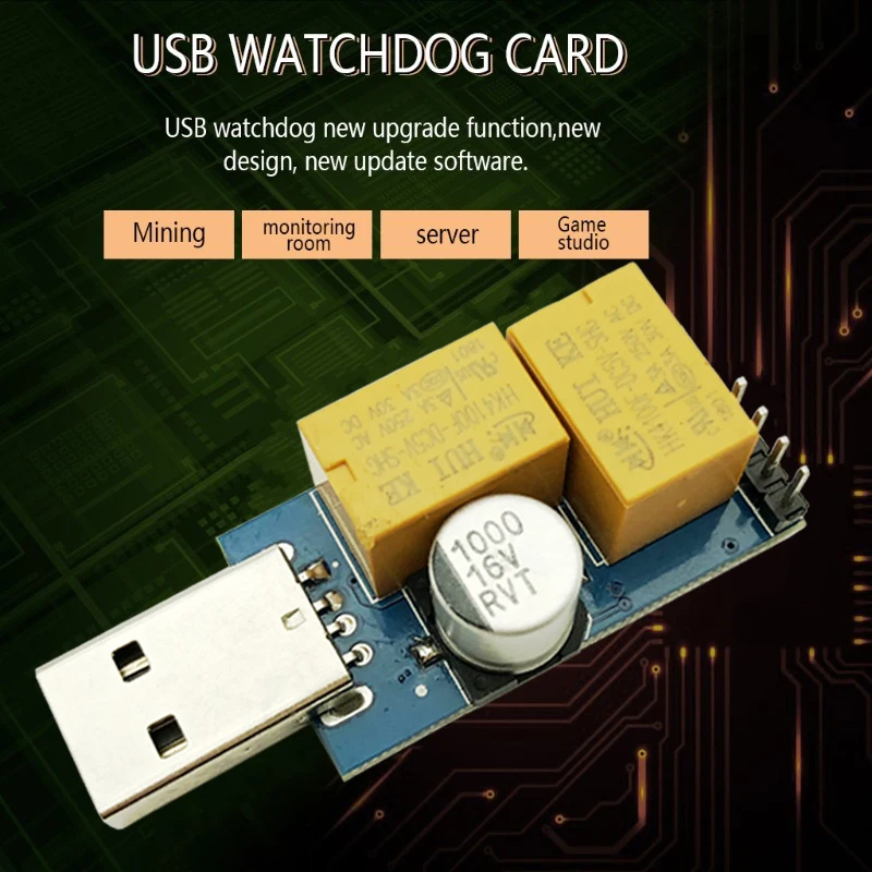 USB Watchdog Computer Automatic Restart Blue Screen Mining Game Server BTC Miner for PC Desktop