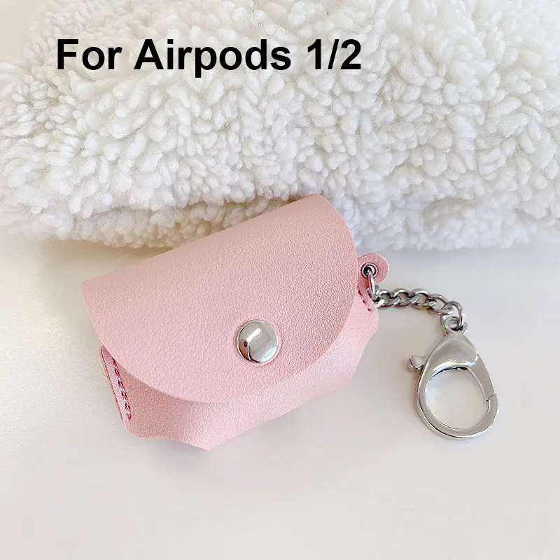 Кожаный чехол для Apple Airpods Pro 3 2 1 Air Pods Airpod Pro, противоударный защитный чехол, милые наушники, аксессуары для наушников - Цвет: For Airpods 1 and 2