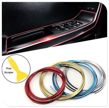 

Car Decorative Strip Door Edge Trim Interior Gap line for Lexus LF-Gh SC IS250C HS SC430 LS600h LS460 LF-Ch LS LF-1 LC CT NX