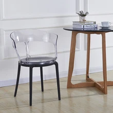 Transparent PC Plastic Dining Chair Restaurant Suitable for Dining Chair Modern Restaurant Office Home Bedroom PC Plastic Chair