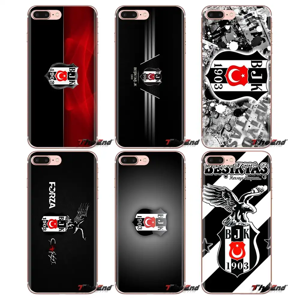 O Escudo Macio Transparente Cobre O Logotipo De Turquia Besiktas Jk Para Ipod Touch Apple Iphone 4 4s 5 5s Se 5c 6s 7 8 X Xr Xs Mais Max Caso De Telefone