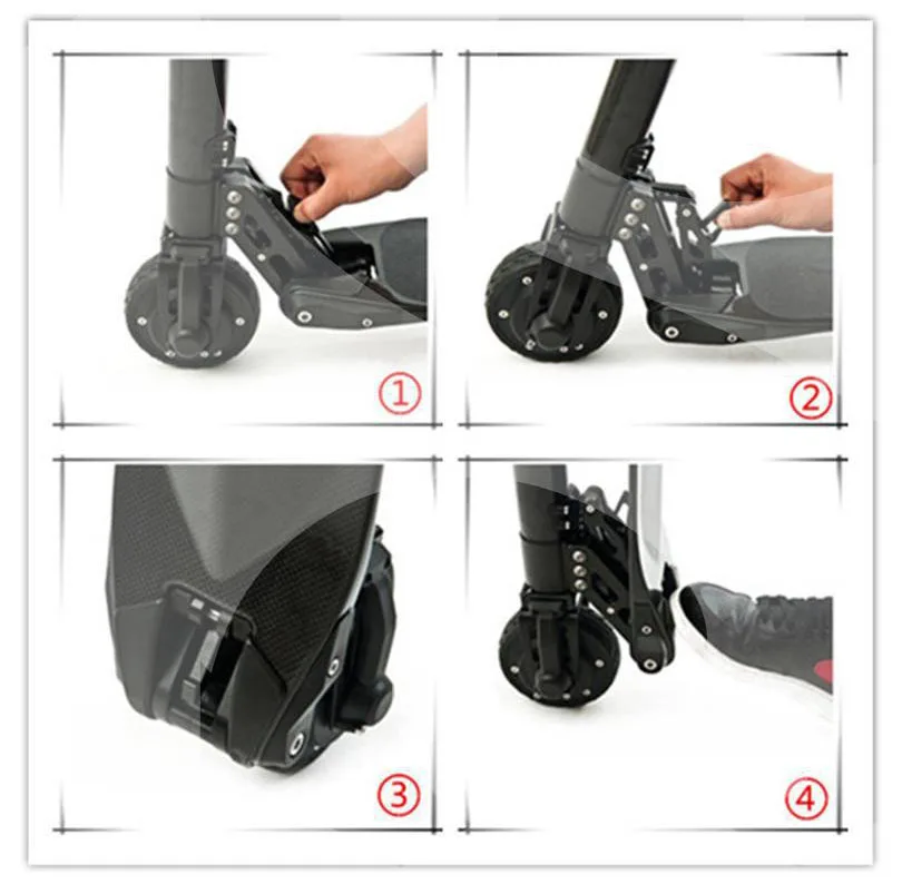 5.5 inch carbon fiber electric scooter folding electric scooter universal accessories aluminum folding parts