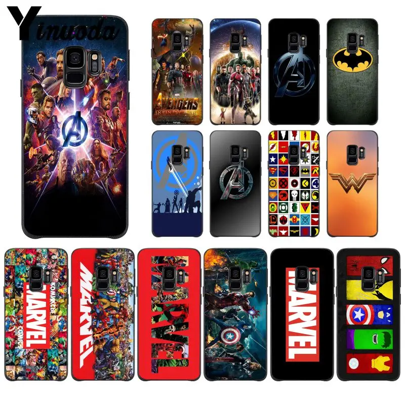 

Marvel Super heroes Avengers Phone Case Shell For Samsung Galaxy A10 30 20 40 50 30S A70 A10S 20S A2Core A71 A9 star lite Cover