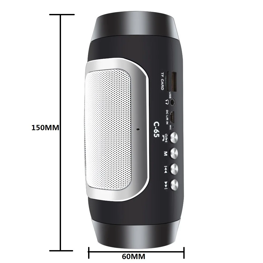 Casaland портативный C65 Колонка Bluetooth динамик беспроводной стерео Hifi Soundbox поддержка Aux TF u-диск FM Громкая связь вызов