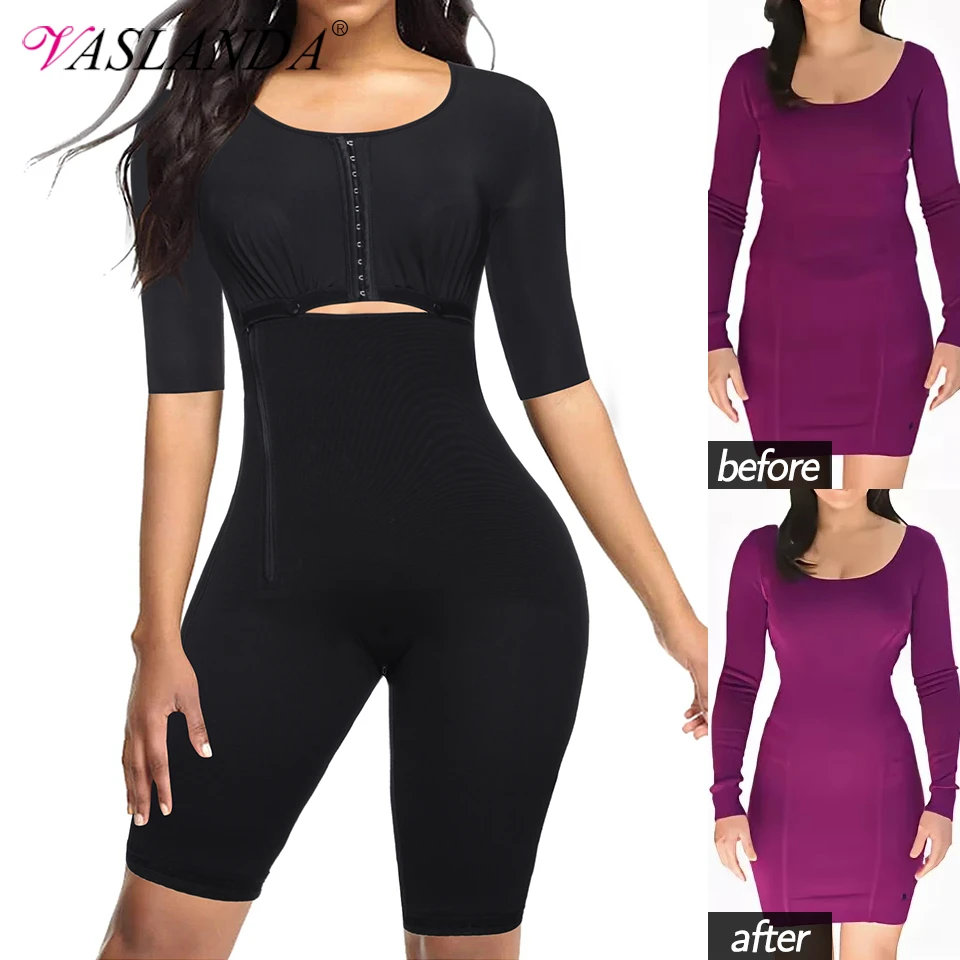 Women Shapewear Plus Size Fat Burning Full Body Shaper Slimming Bodysuit Postpartum Recovery