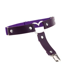 Пикантные Для женщин с заклепками «любящее сердце» ног Подвязки для женщин с заклепками в стиле Панк гот, Харадзюку, бандажный пояс сделанный вручную кольцо подвязки подарок NOV99