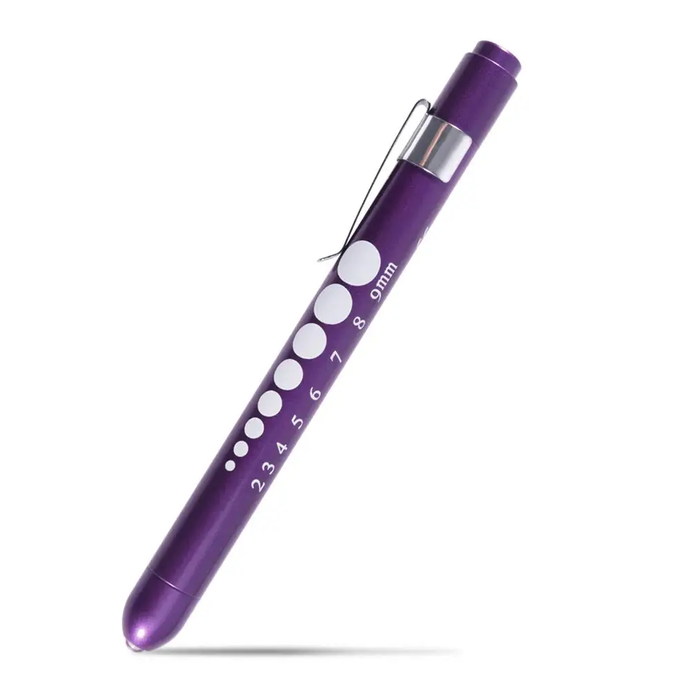 Portable LED Flashlight Reusable Medical First Aid Pen Light Torch Lamp With Pupil Gauge Measurement Doctor Nurse Diagnosis Pen Portable LED Flashlight Reusable Medical First Aid Pen Light Torch Lamp With Pupil Gauge Measurement Doctor Nurse Diagnosis Pen
