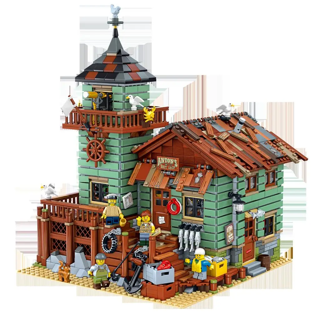 

2049PCS Street View Creator Series The Old Finishing Store Model 21310 building Blocks bricks Toys for Children Christmas Gifts