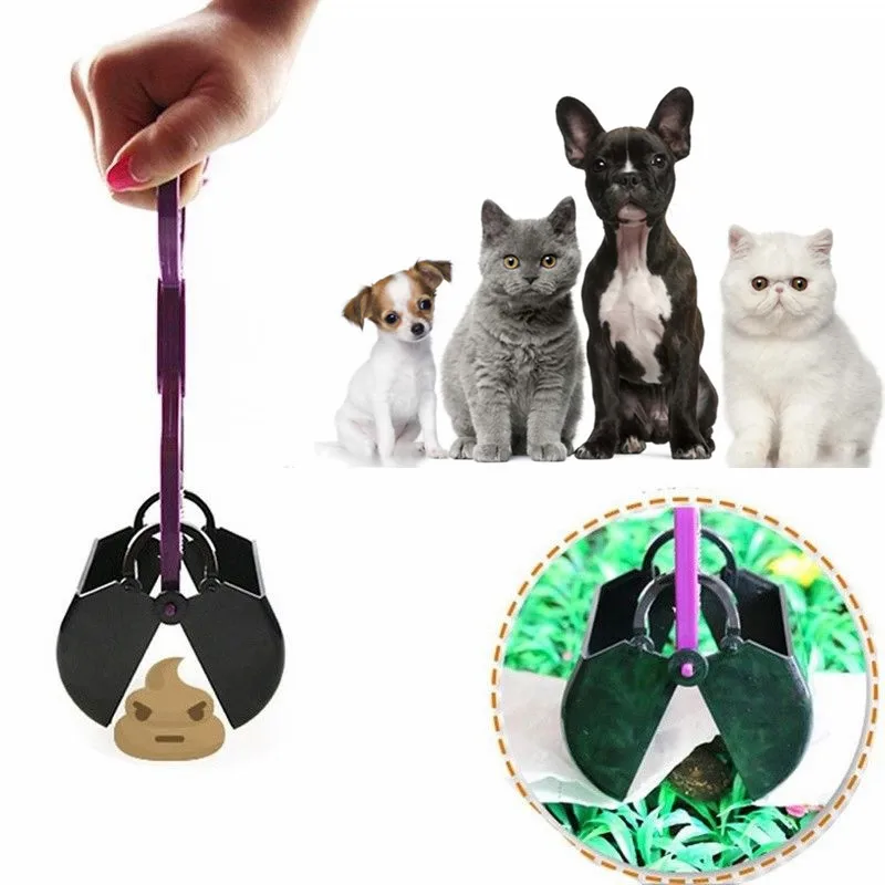 Long Handle Dog Pet Pooper Scooper Easy Reach Poop Scoop Clean Pickup Litter & Housebreaking