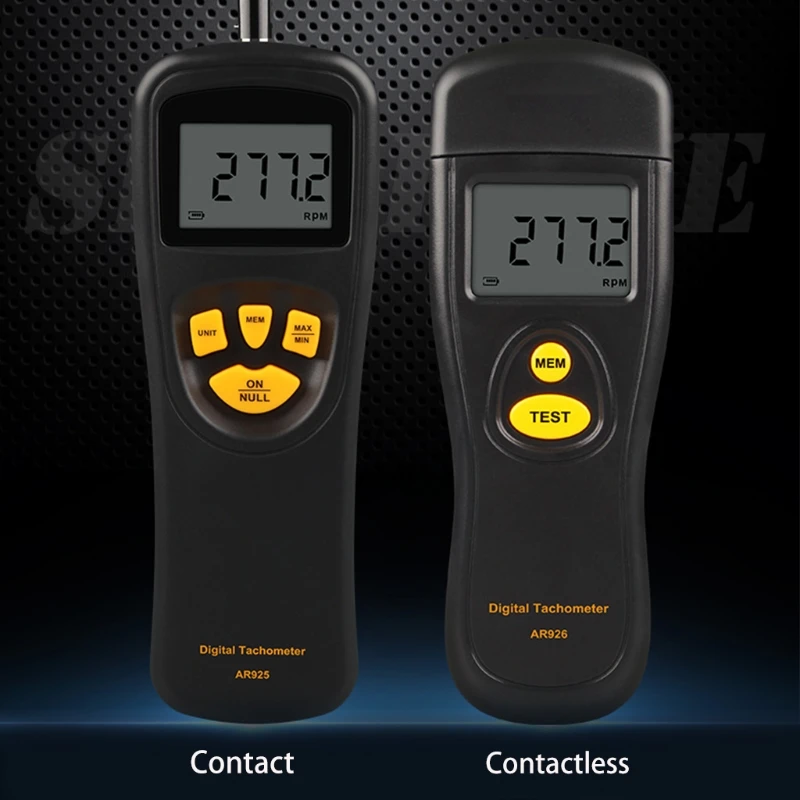 Measurement & Analysis Instruments Tools Digital Tachometer Handheld Contact Motor Tachometer