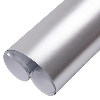 

Sunice Silver New Stain Chrome Vinyl Sheet Film Self Adhesive Car Body car styling Wrapping film sticker 152cmx50cm