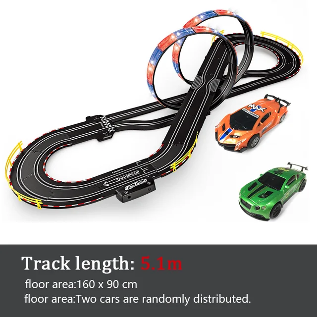 Electric Track Racing Train, Car, Children's Toy Boy, Large Tandem Racing, Interactive Educational Toy Gift