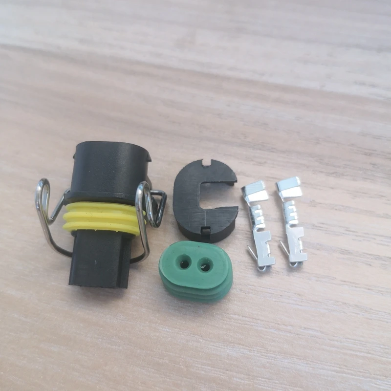 2/6/10/20/50 шт DJ7024Y-1.5-21Automotive 2 Pin 2 Way Топливная форсунка авто разъем для собаки кошки E320 323 325 329 330 C7C9 с терминалы