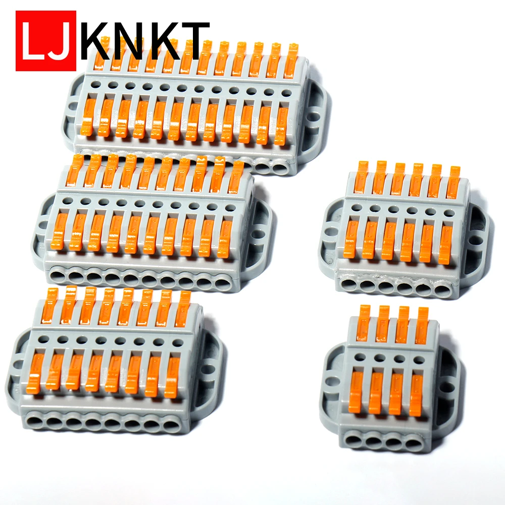 

PCT terminal LED strip conductor None butt type cable detachable quick universal compact wiring wire 4-pin 5-pin push splitter
