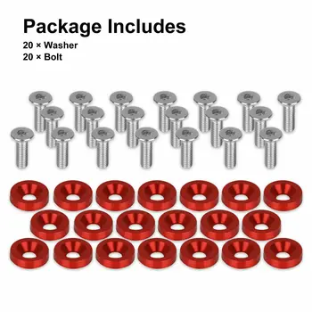 

Replacement Washer bolt 20x Bumper Fender Engine Bay Dress Up Kit Parts