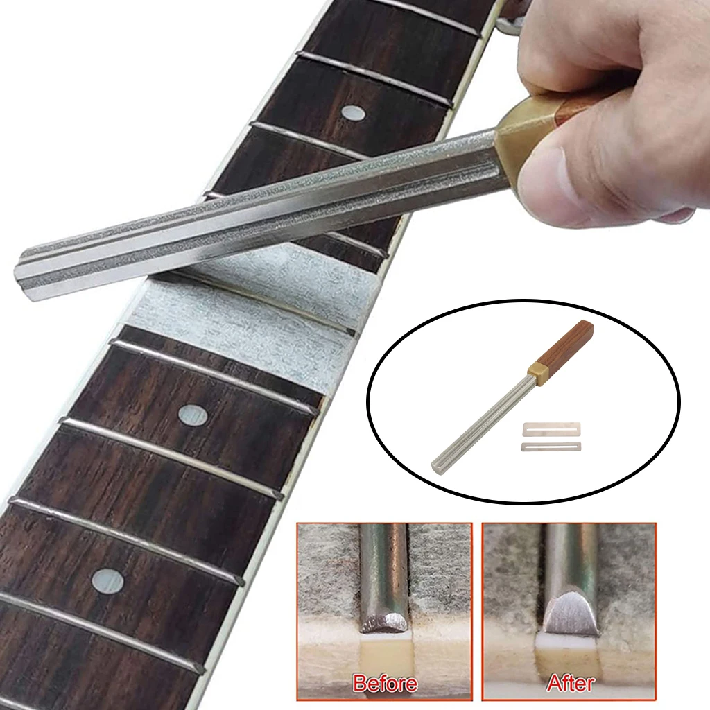 Acessório de Ferramenta de Reparo para Traste de Guitarra Ferramenta de Corte e Revestimento de Diamante Retangular - Image 5