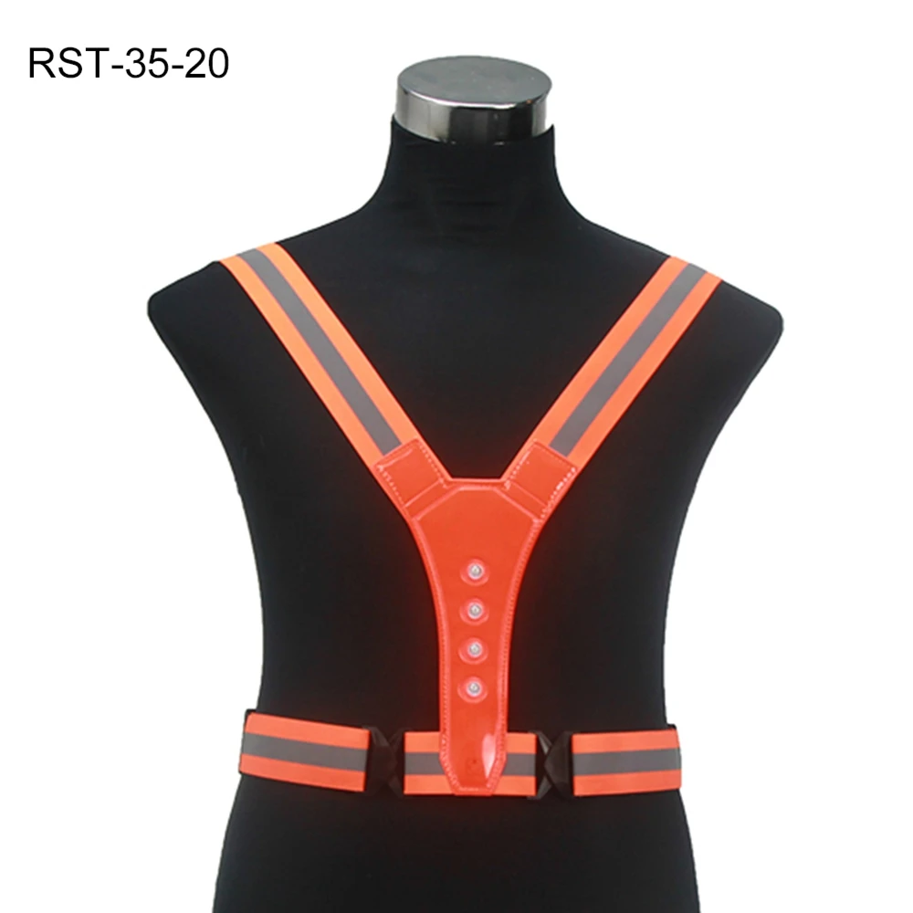 Outdoor Highvisibility Led Luminous Vest Outdoor Night Running Cycling Reflective Harness