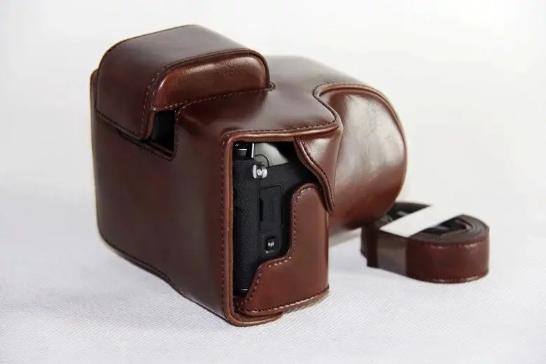 캐논 카메라용 PU 가죽 케이스, 캐논 EOS M5 M50 EOS M50 II M50 Mark II 카메라 가방 커버, 스트랩 포함, 신제품