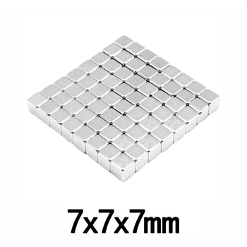 

10/20/50pcs 7x7x7 mm Small Block Magnets 7*7*7 Super Neodymium sheet Magnet 7x7x7mm Stong NdFeB Permanent Magnetic 7*7*7mm N35