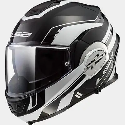 LS2 FF399 модульные откидные шлемы Valiant мотоциклетный велосипедный шлем - Цвет: Black white