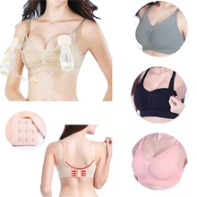 Best Price Women Wire Free Nursing Bra Solid Color Maternity Breastfeeding Pregnant Bra Underwear Bras Fahion Maternity Breast Pump Bras