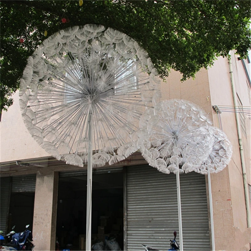 Наружное освещение из оптического волокна Одуванчик декоративная уличная лампа