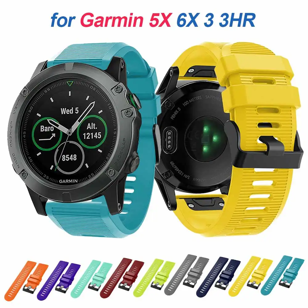 Замена ТПУ легко подходят наручные часы на для Garmin Fenix 5X/5X Plus/3/3 HR ремешок полосы