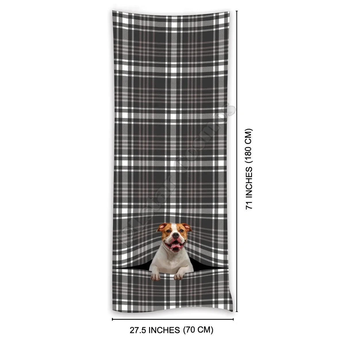 Рисунок 2 - Теплый шарф в виде американского бульдога с 3D принтом