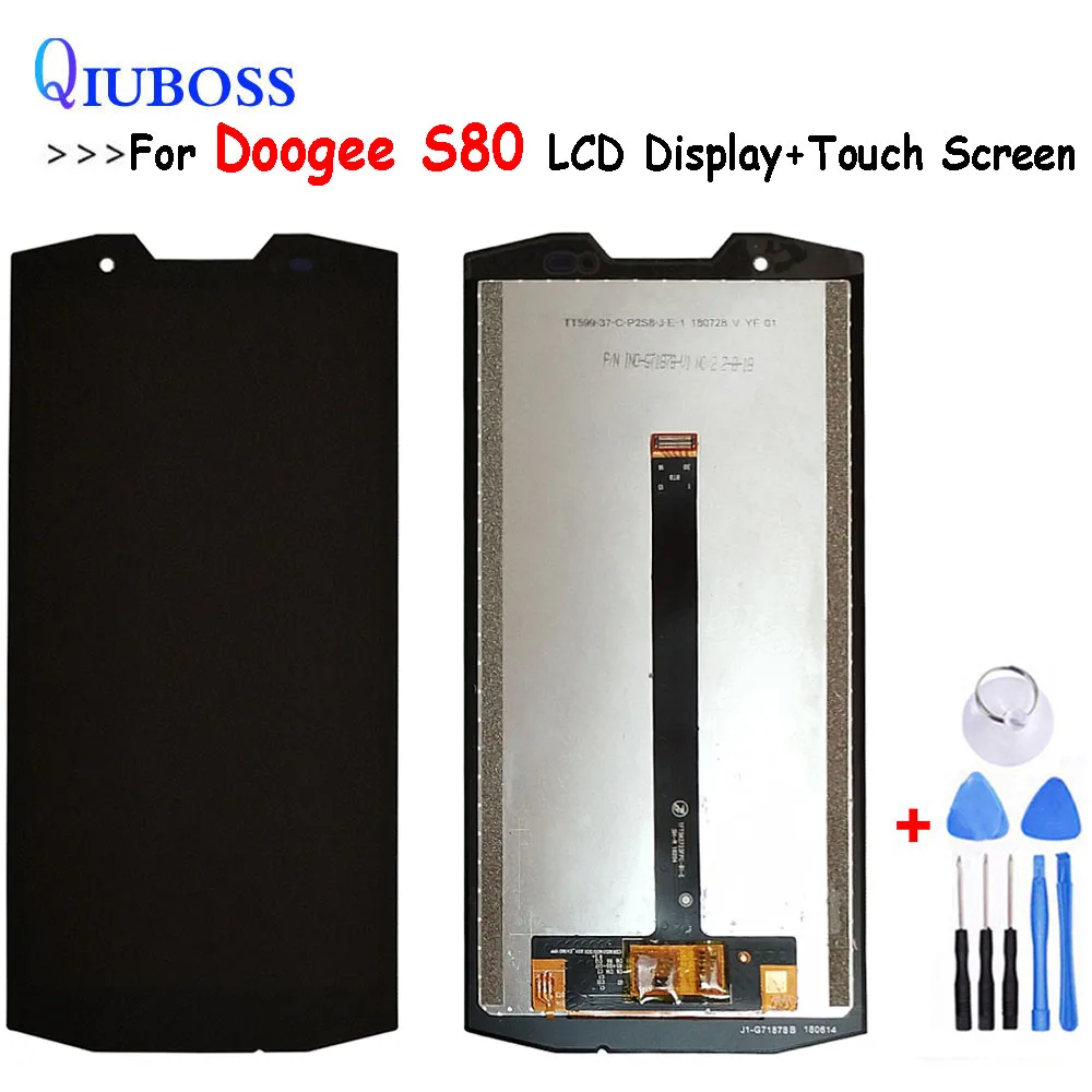 

5.99"Black For Doogee S80 LCD Display and Touch Screen Assembly Repair Parts With Tools And Adhesive