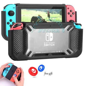 

Nintend Switch Console Case Cover Nintendoswitch Nitendo Protective Bag Grips + 2 Silicone Caps for Nintendo Carrying Case