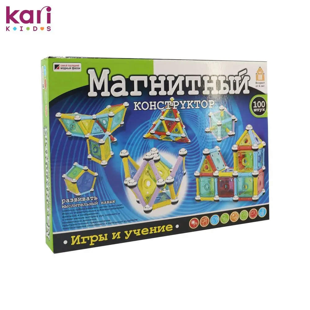 Магнитный KariKids конструктор, 100 элементов BT536039 