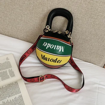 

New Style Original Bag Women's Fashion Basketball Bag Stitching Women's Handbag All-match Single Shoulder Cross-Body Women's Bag