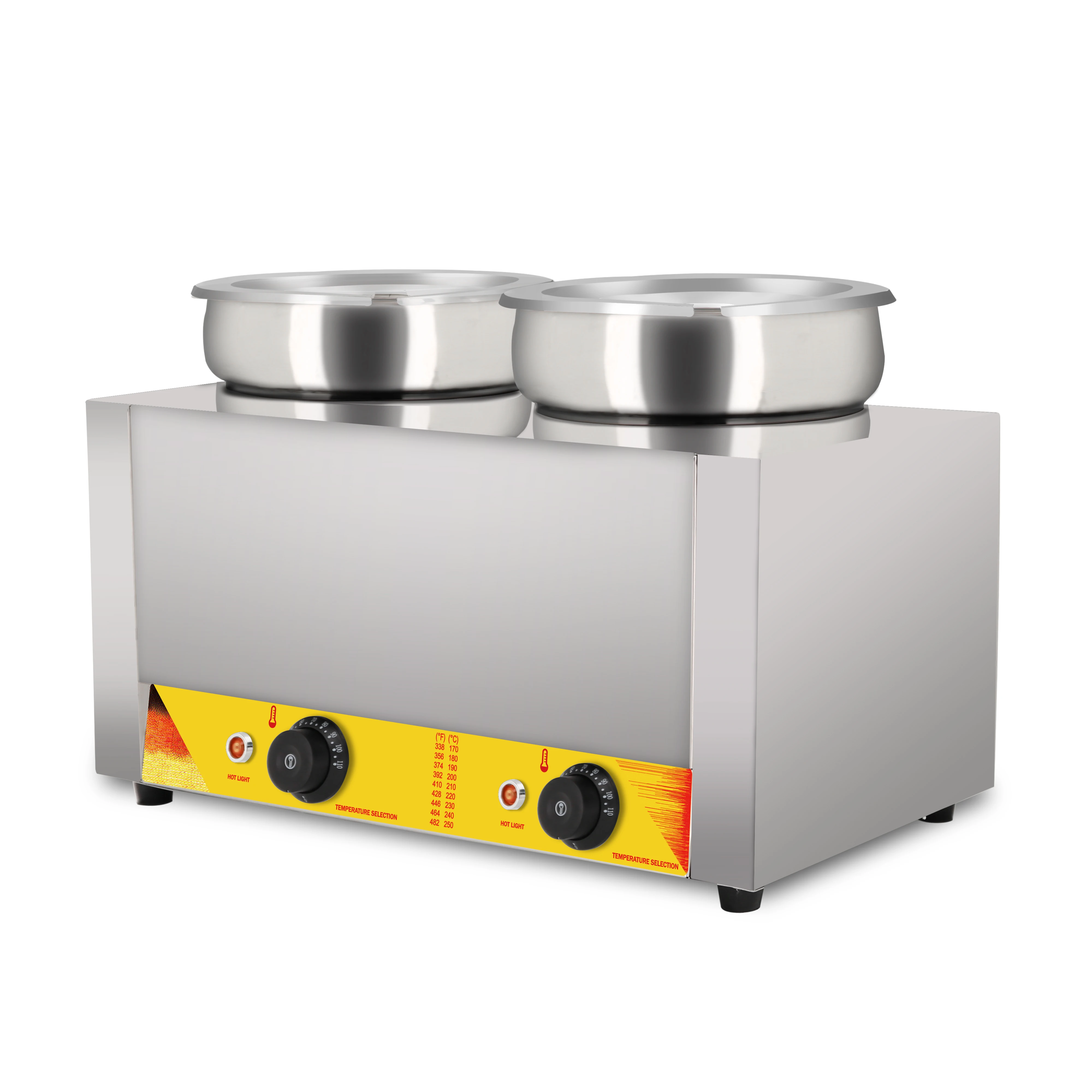 Food Warmers Electric Bain Marie Hot Pot /fruit soup jam sauce warmer machine with 2 tanks | Бытовая техника