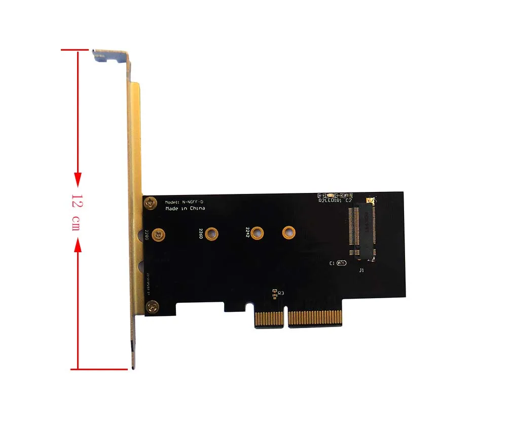 Адаптер NVMe AHCI PCIe X4 M.2 NGFF SSD на PCIE 3,0X4