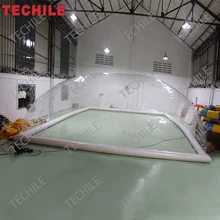 ПВХ надувной тент для плавательного бассейна купол надувного бассейна надувной прозрачный купол палатка для продажи