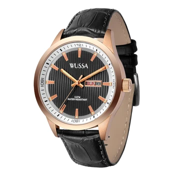

WUSSA double calendar luminous hands men's quartz watch