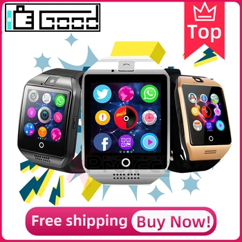 

Q18 smart watch 2020 Bluetooth smartwatch Twitter Facebook Whatsapp SIM TF Card Fitness Bracelet pk amazfit GT08 A1 X6 U8 DZ09