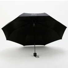 Солнцезащитный зонтик двойного назначения с защитой от ультрафиолета, трехскладной портативный зонтик для девочек, можно напечатать логотип Customizabl