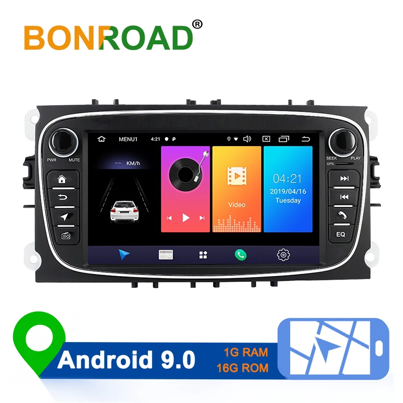 

Bonroad 2 Din Android 8.1 Car Multimedia Player for Ford Focus 2 3 2004-2011 Mondeo Galaxy S-max Kuga C-max Car Radio Navigation